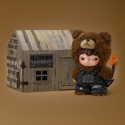 POP MART Hirono Living Wild-Fight for Joy Plush Doll Personaggio d'Azione Giocattolo da Collezione Figura Regalo di Festa 1PC