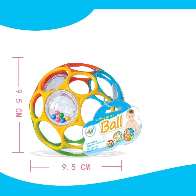 Oball Classic, Palla Morbido e Flessibile Facile da Maneggiare, Giocattolo di Attività Sensoriale per Bambini di tutte le età, Multicolore - Pop-Art Milano