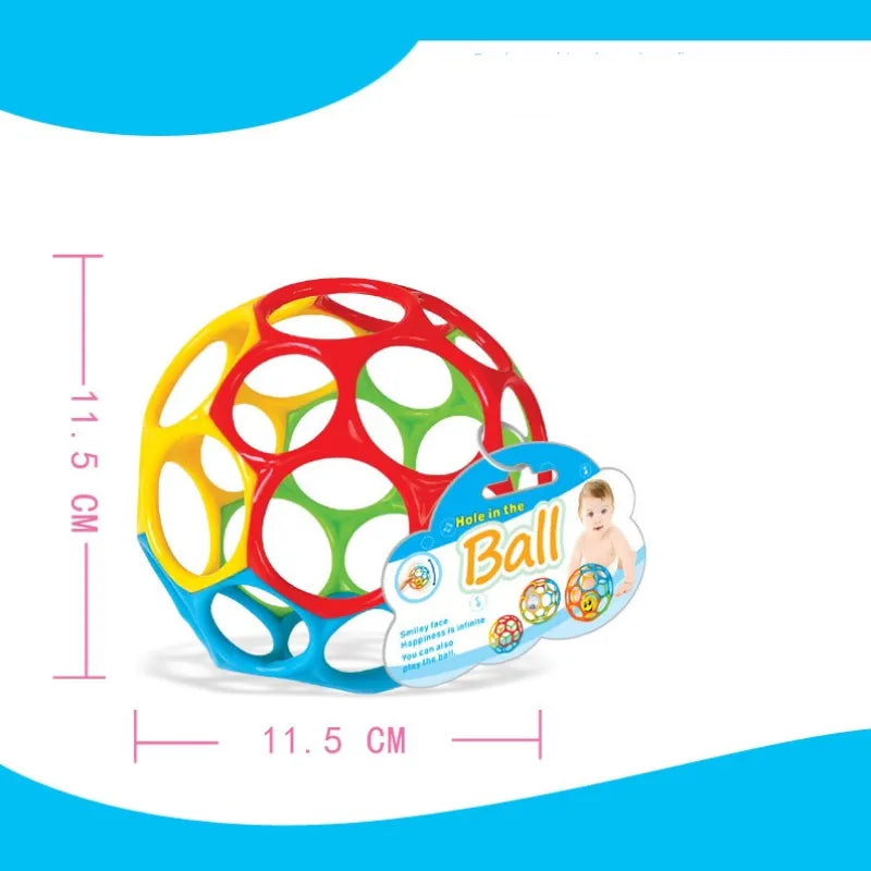 Oball Classic, Palla Morbido e Flessibile Facile da Maneggiare, Giocattolo di Attività Sensoriale per Bambini di tutte le età, Multicolore - Pop-Art Milano