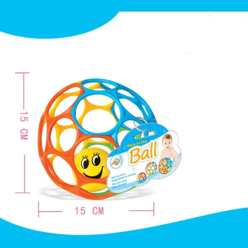 Oball Classic, Palla Morbido e Flessibile Facile da Maneggiare, Giocattolo di Attività Sensoriale per Bambini di tutte le età, Multicolore - Pop-Art Milano