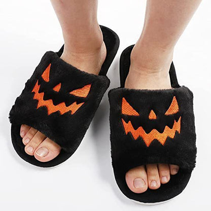 Pantofole da casa calde e carine da donna, perfette per Halloween e per l'inverno - Halloween Shoes Winter Cute Warm Home Slippers Women