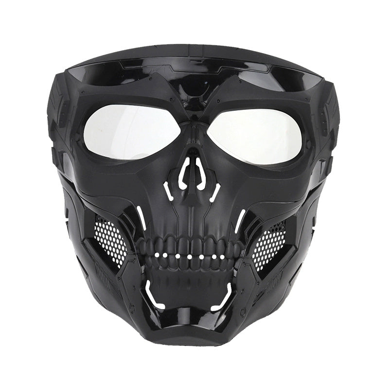 Maschera Halloween Teschio, maschera da teschio che incute paura e suscita l'orrore, perfetta per travestirsi in occasione di feste a tema o per aggiungere un tocco di terrore in più durante la notte di Halloween - Skull horror helmet mask