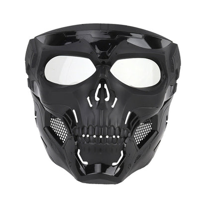 Maschera Halloween Teschio, maschera da teschio che incute paura e suscita l'orrore, perfetta per travestirsi in occasione di feste a tema o per aggiungere un tocco di terrore in più durante la notte di Halloween - Skull horror helmet mask