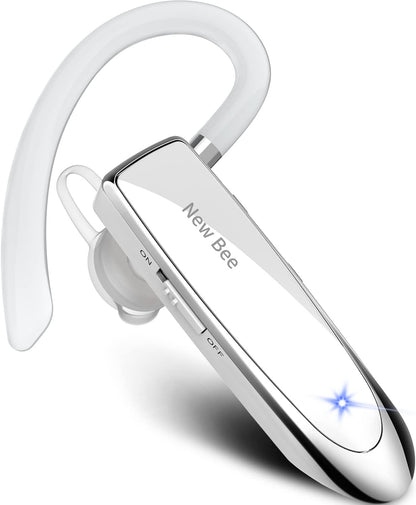 Auricolare Bluetooth Singolo 5.0 Auricolare Mani Libere New Bee Cuffia Bluetooth Mono per Huawei Samsung iPhone Cellulari Android Laptop e Altro