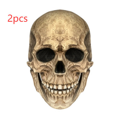 Maschera di Halloween con teschio dalla bocca mobile, casco con teschio dalla bocca mobile e maschera integrale con teschio - Halloween Movable Mouth Skull Mask Helmet Mouth Movable Skull Full Head Skull Mask