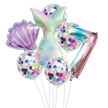 🎉 Set Palloncini Sirena per Feste di Compleanno – Decorazioni Magiche per Party a Tema