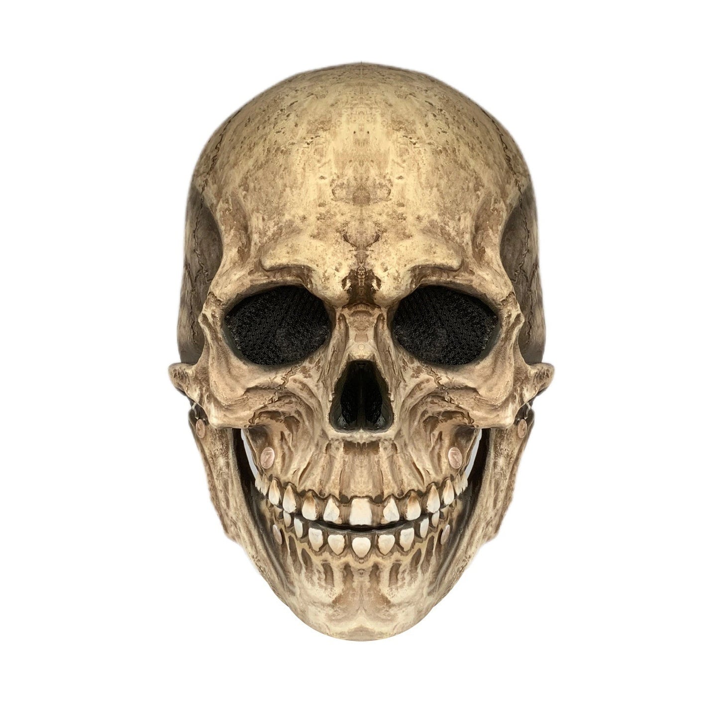 Maschera di Halloween con teschio dalla bocca mobile, casco con teschio dalla bocca mobile e maschera integrale con teschio - Halloween Movable Mouth Skull Mask Helmet Mouth Movable Skull Full Head Skull Mask
